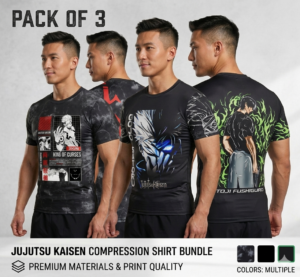 (Pack of 3) JJK Anime-Shirts
